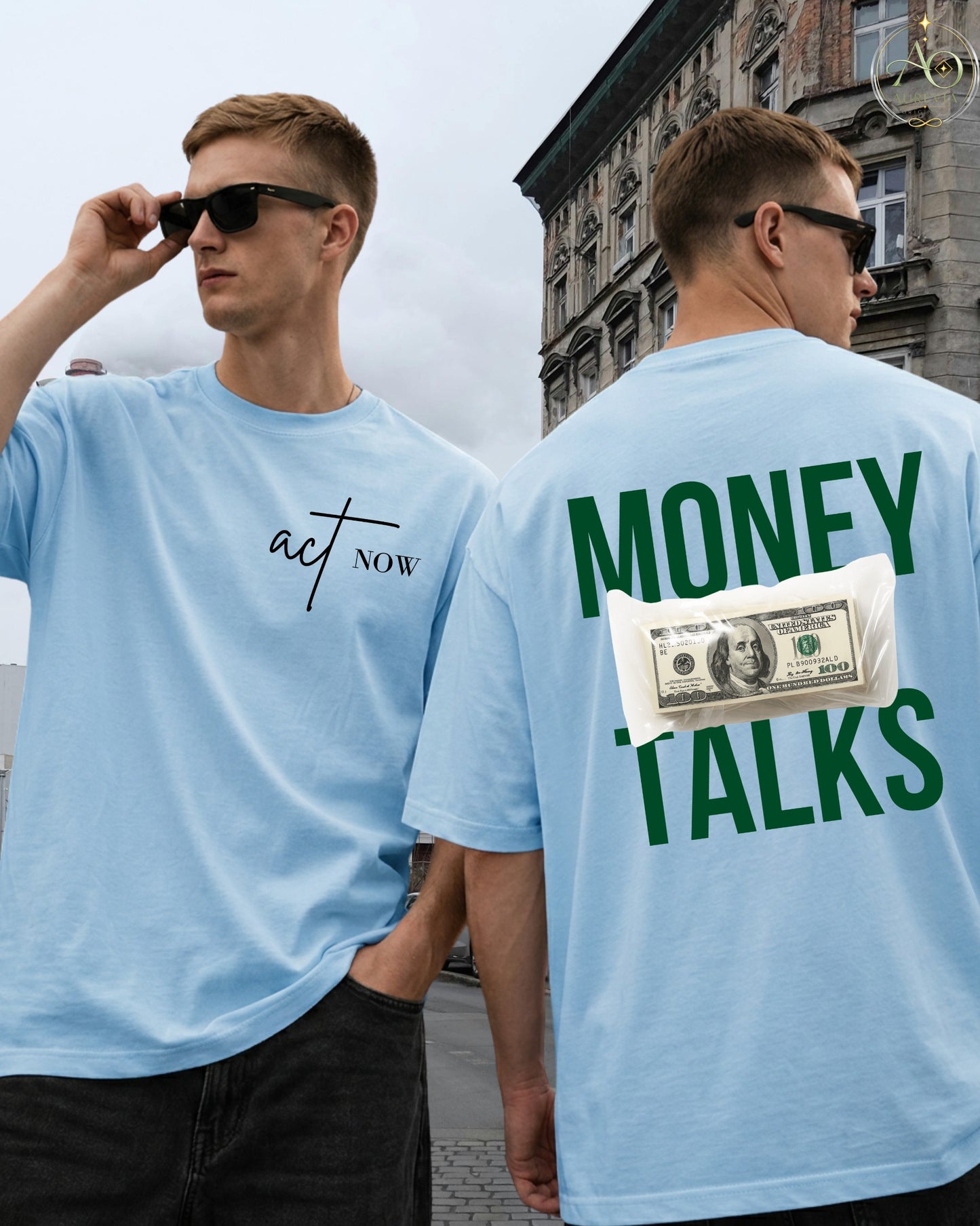 Money Talks Graphic Oversized T-Shirt
